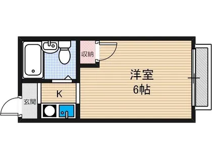 ハイツフミノ【203号室】の間取り