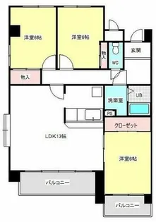 ハイツ平針【4階】の間取り