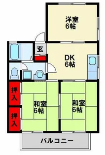 クラッセ永犬丸【1階】の間取り