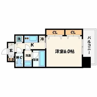 アクアプレイス梅田Ⅲ【12階】の間取り