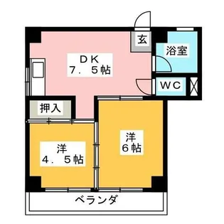 第2加納マンション【3階】の間取り