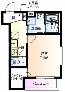 フジパレス長居西Ⅲ番館【3階】の間取り