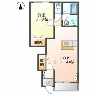 サニーヒルズ高根山【1階】の間取り