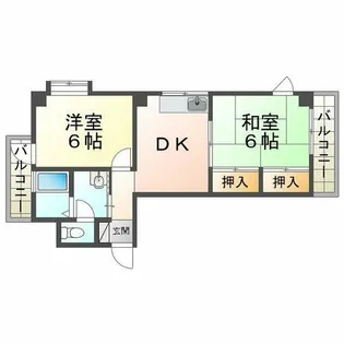 メヌエット千代ヶ丘【1階】の間取り