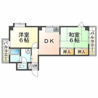 メヌエット千代ヶ丘【1階】の間取り