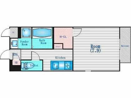 Y&Mスパジオ友渕【2階】の間取り