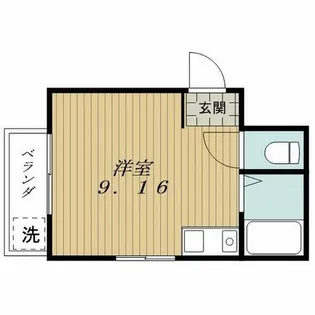 メゾン伊勢山【202号室】の間取り