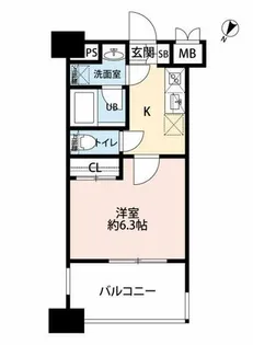 ラ・シック サヴォイ【6階】の間取り
