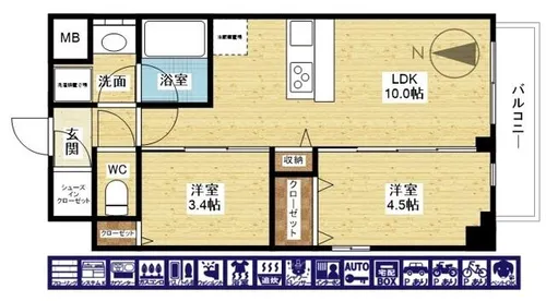 スプランディッドⅨ【5階】の間取り