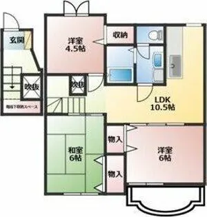 シャルマン弐番館【2階】の間取り