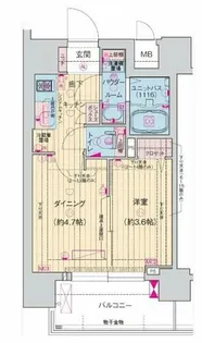 ソルテラス阿波座ウィズ【12階】の間取り