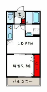 クレアール俊徳道【3階】の間取り