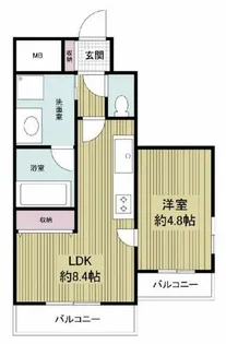 プレジオ都島【2階】の間取り