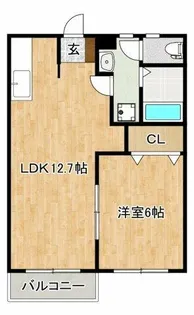 エスポワールハイツB棟【2階】の間取り