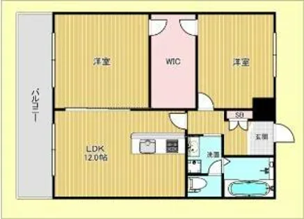 カルム東豊中【3階】の間取り