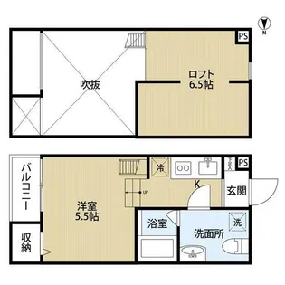 サクセス若江東町【1階】の間取り