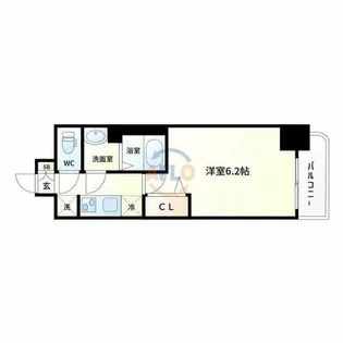 グランカリテ大正ドマーニ【4階】の間取り