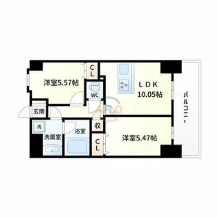 東明マンション壱番館【6階】の間取り