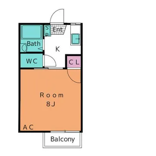 エレガンスハイツ後久Ⅱ【1階】の間取り