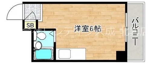 ハイツ中川【3階】の間取り