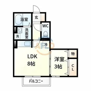 エミネンス榎坂【2階】の間取り