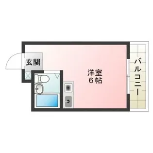 シティハイツ桃谷【5階】の間取り