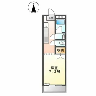 ハイツディアフィールド【3階】の間取り