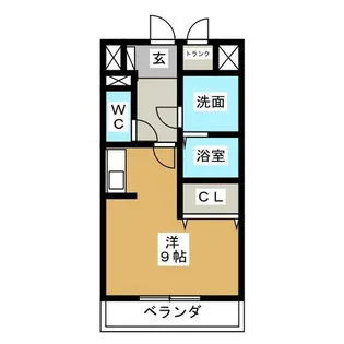1Rの間取り画像