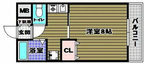 エムス金剛【3階】の間取り