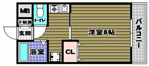 エムス金剛【3階】の間取り