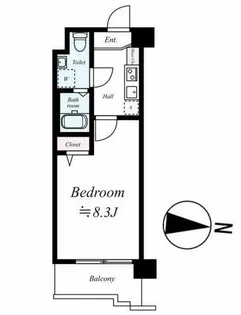 エンクレスト警固【8階】の間取り