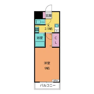 A・City弁天【4階】の間取り