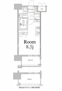 エンクレスト天神LIFE【12階】の間取り