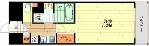 セレニテ心斎橋グランデ【10階】の間取り