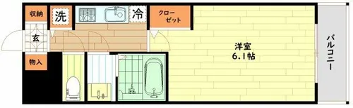 ララプレイス梅田西イルミナーレ【12階】の間取り