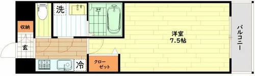 MJC大阪ファインゲート【8階】の間取り
