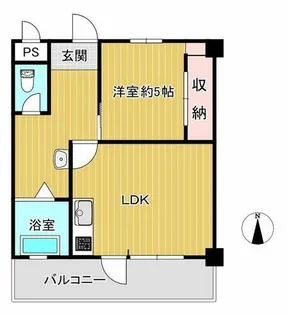 大橋フラワービル【3階】の間取り
