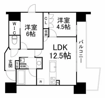 STANDZ四天王寺前夕陽丘【3階】の間取り