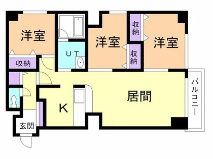 サンヴェール中央【404号室】の間取り