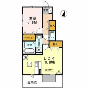 メゾン プラック【102号室】の間取り
