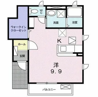 メゾンバルーンフラワー【1階】の間取り