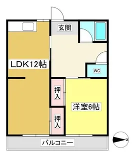 サンハイツ【203号室】の間取り