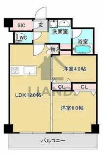 Hakata Station South【407号室】の間取り