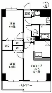 アリエスC・B【10階】の間取り
