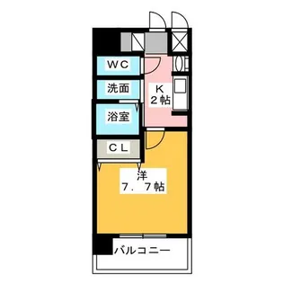 ブルームライフ黒川(旧クレジデンス黒川)【3階】の間取り