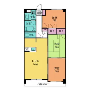 3LDKの間取り画像