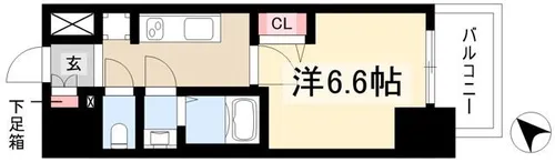 MAXIV名古屋上前津【13階】の間取り