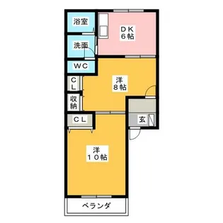 エターナルパレス【2階】の間取り