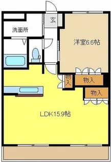 サザンクロス【1階】の間取り