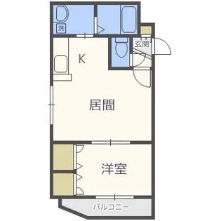 ルーエ琴似【4階】の間取り
